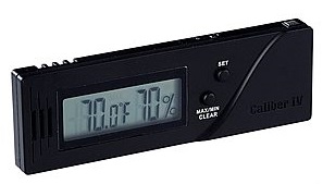 Caliber IV 4 Black Adjustable Calibration Digital Hygrometer & Thermometer 1132